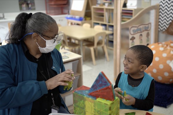 teacher and student engaging 