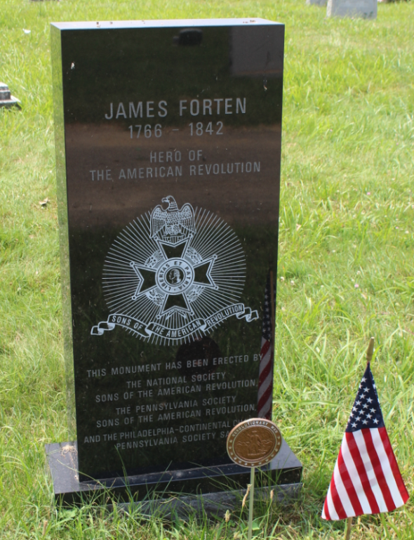 "File:James Forten gravestone.jpg" by Dwkaminski is licensed under CC BY-SA 4.0.