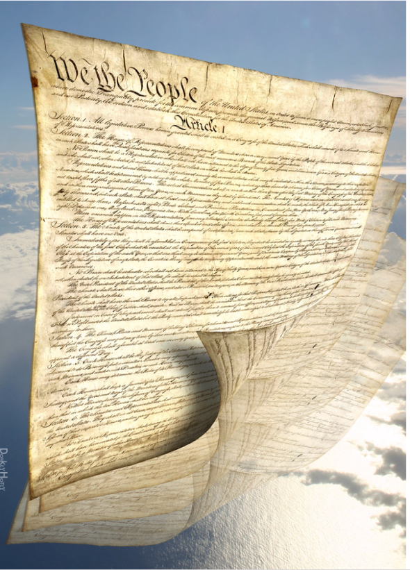 "U.S. Constitution - Illustration" by DonkeyHotey is licensed under CC BY 2.0.
