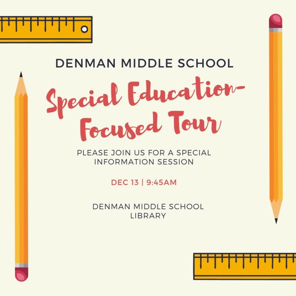 Poster advertising Special-Education Focused School Tour