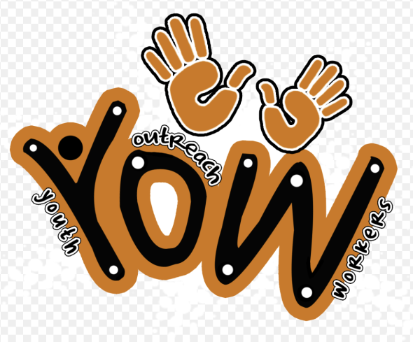 Text states : YOW logo with students palm outlined