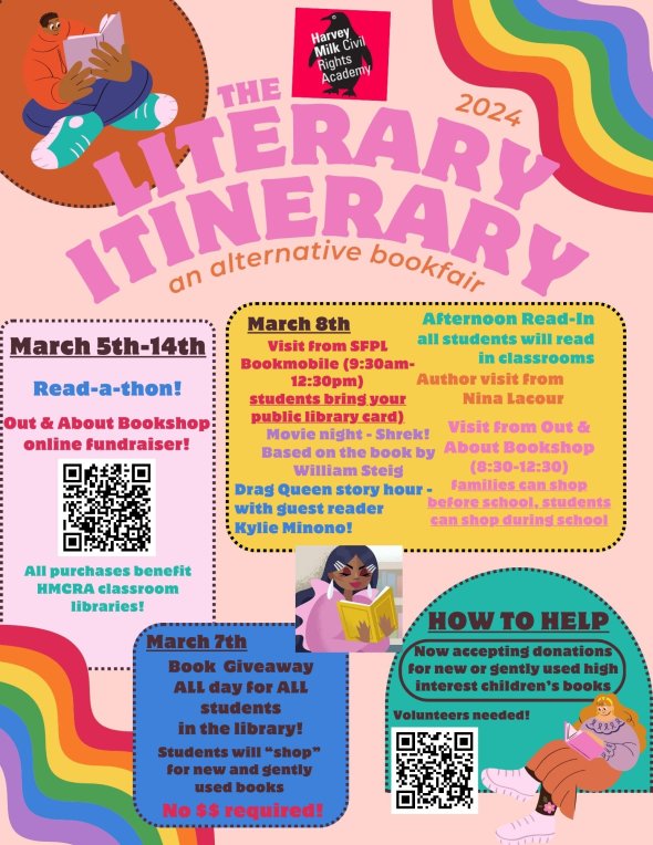Flyer describing the Literary Itinerary events March 5-14