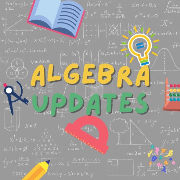 math graphics with words Algebra Updates