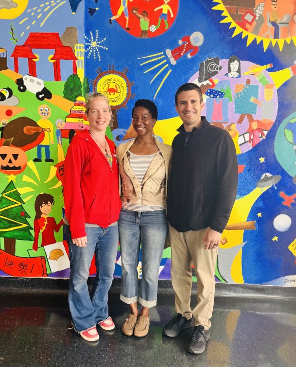 Picture of Assistant Principal Coffa, Principal Smith and Assistant Principal Colvin