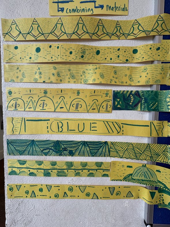 student collaborative artwork. 