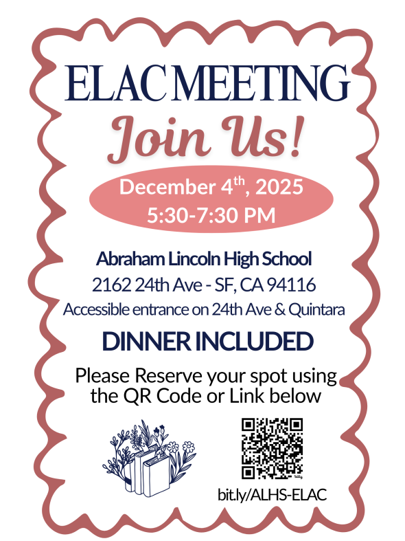 English ELAC flyer 12-4-25