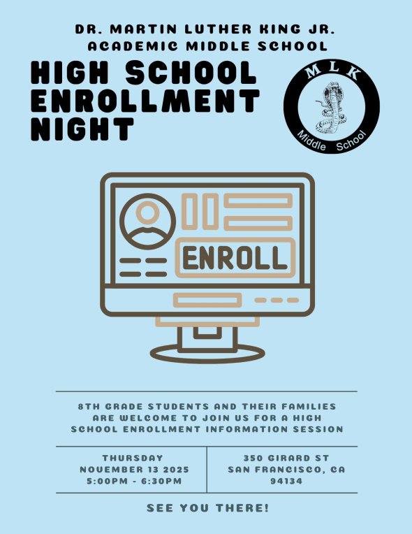 High School Night Flyer 2025 English