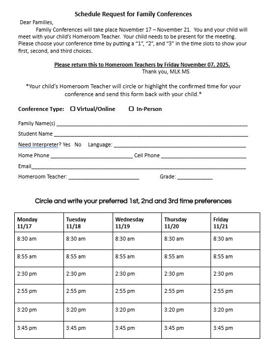 SLC Schedule Form 2025 English