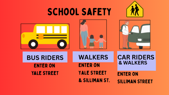 School Safety - Drop off and pick up locations at Hillcrest Elementary