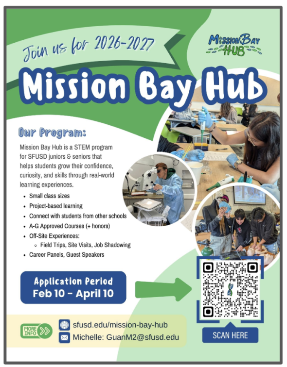 Mission Bay Hub Application Flyer