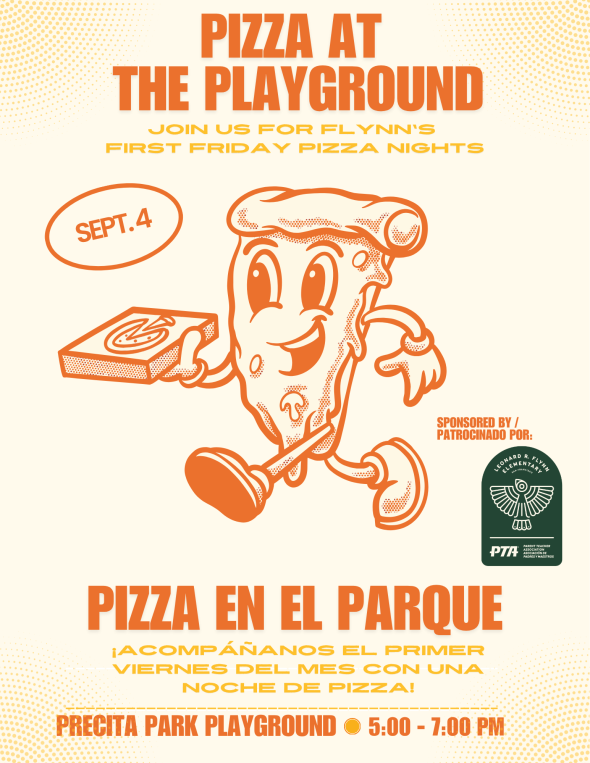 Pizza at the playground - sept 4, 5-7 at precita