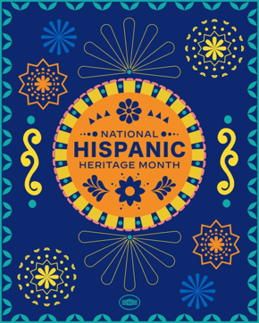 Flyer National Hispanic Heritage Month. 