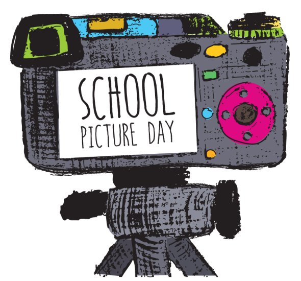 large camera announcing picture day