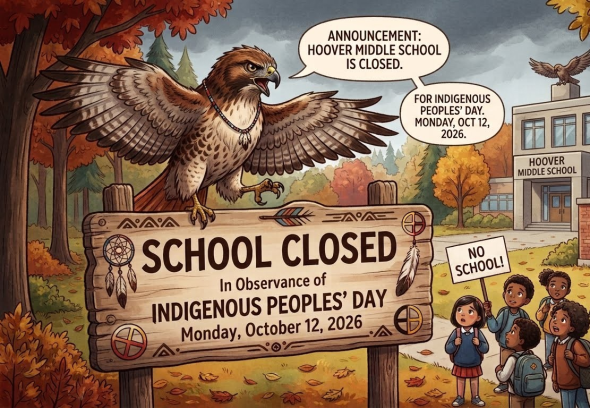 School Closed for Indigenous Peoples Day