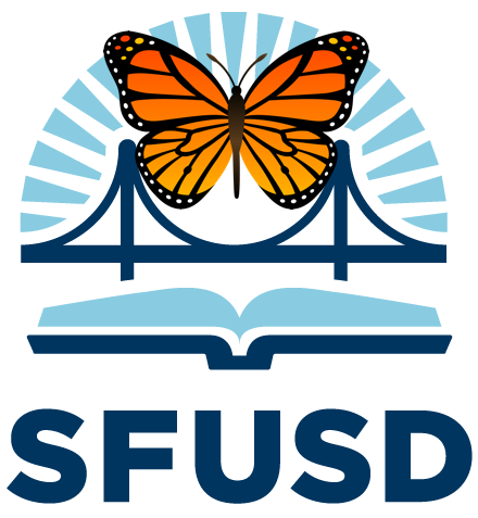 SFUSD logo with butterfly