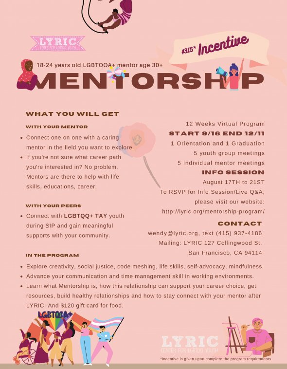 flyer for mentorship 