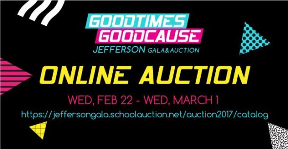 Poster for Jefferson online auction 2017