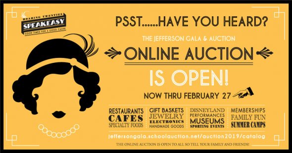 Jefferson online auction 2019 event poster