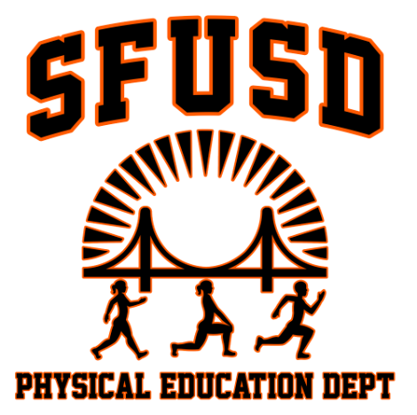 Image of the San Francisco Unified School District Physical Education Logo. 