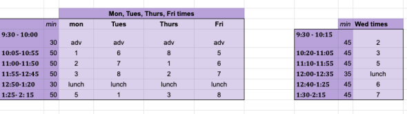 slc schedule