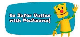 yellow robot waving Be Safe Online with Netzsmart