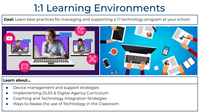 1:1 Learning Environments pitch slide