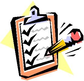 clipart of a piece of paper being written on