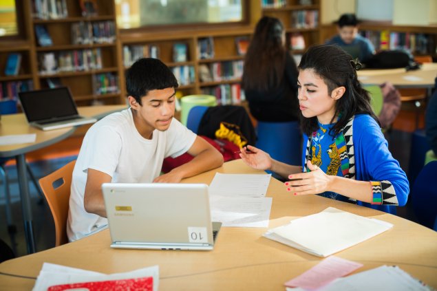 SFUSD approved stock photo, students tutoring2