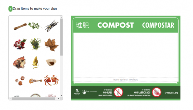 Make your own compost sign screenshot