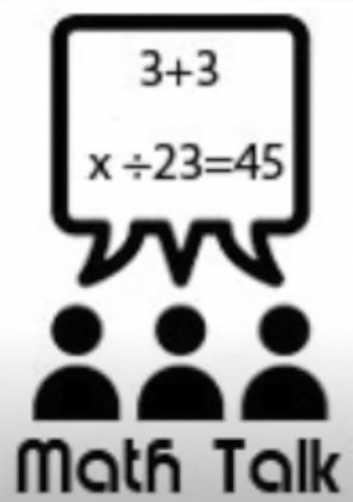 Math talk video icon