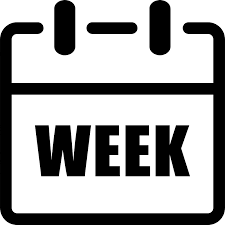 Icon to indicate once calendar week