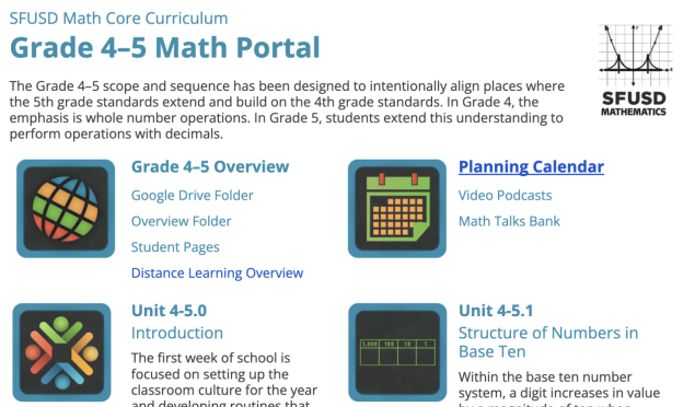 Grade 4-5 math portal