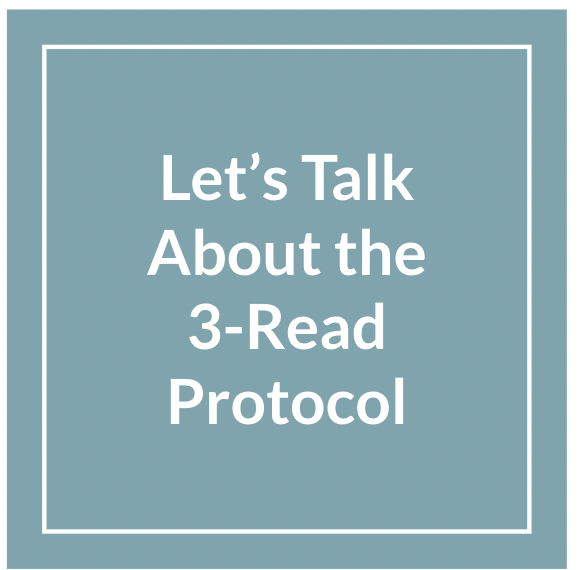 Let's talk about the 3-read protocol