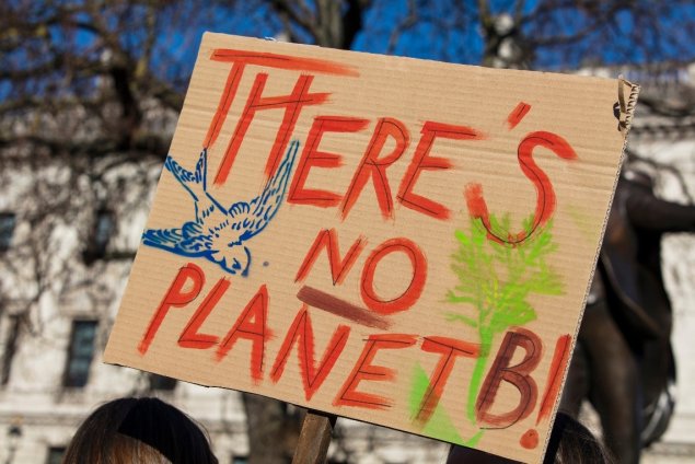 Sign saying There's No Planet B