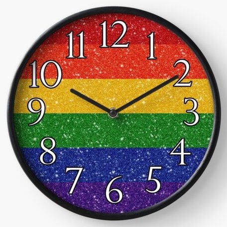 Rainbow clock