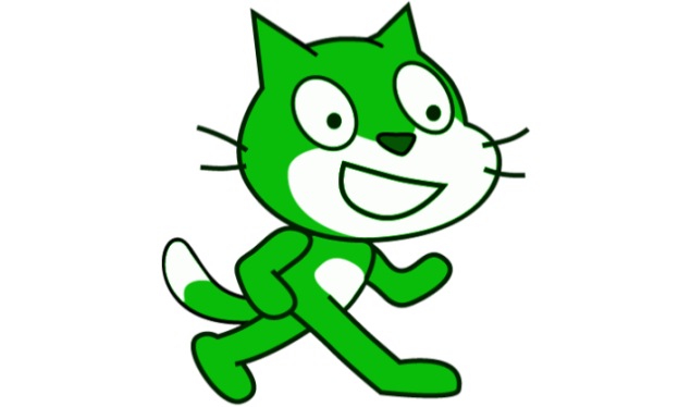 green cat