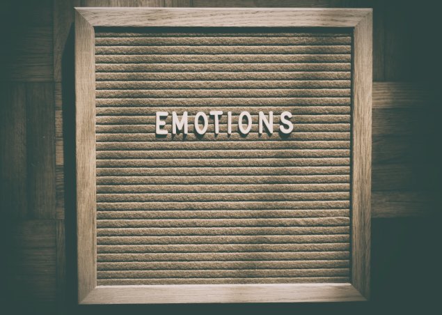 the word emotions on board