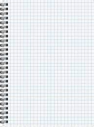 spiral notebook with graph paper