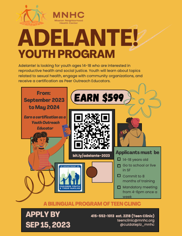 Adelante Youth Program Outreach Flyer