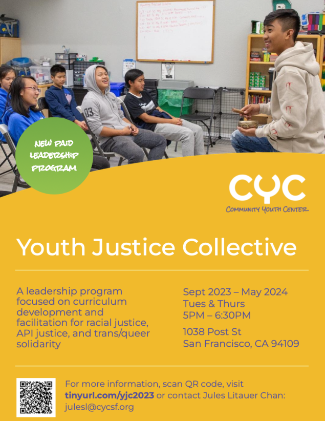CYC Youth Justice Collective Outreach Flyer