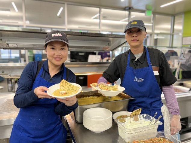Belinda and Ming, SNS Dining Staff at McAteer