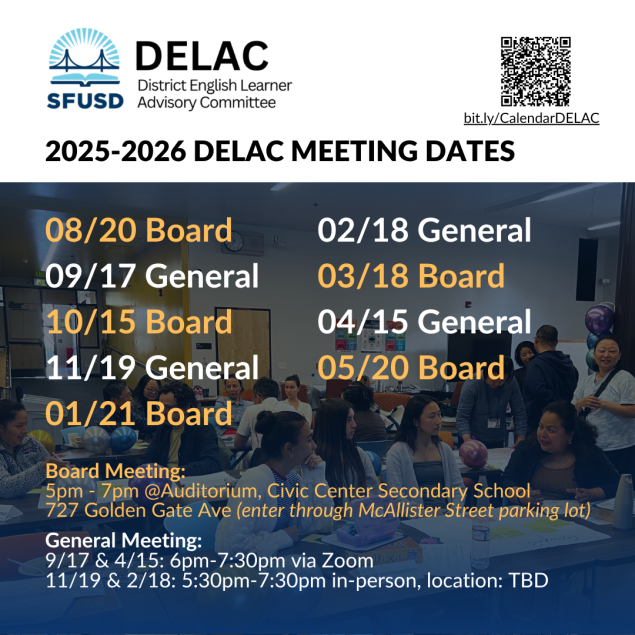 meeting dates for DELAC
