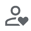 Person heart icon