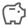 Piggy bank icon