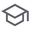 Graduation cap icon