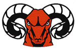 Official illustration from CCSF of a red ram as their mascot 