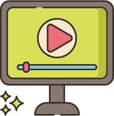 Illustration of a control button popularly meaning play a multimedia file