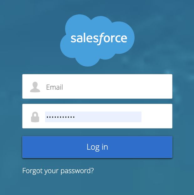 Log in to salesforce