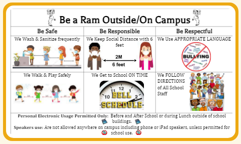 Be A Ram Outside/On Campus.