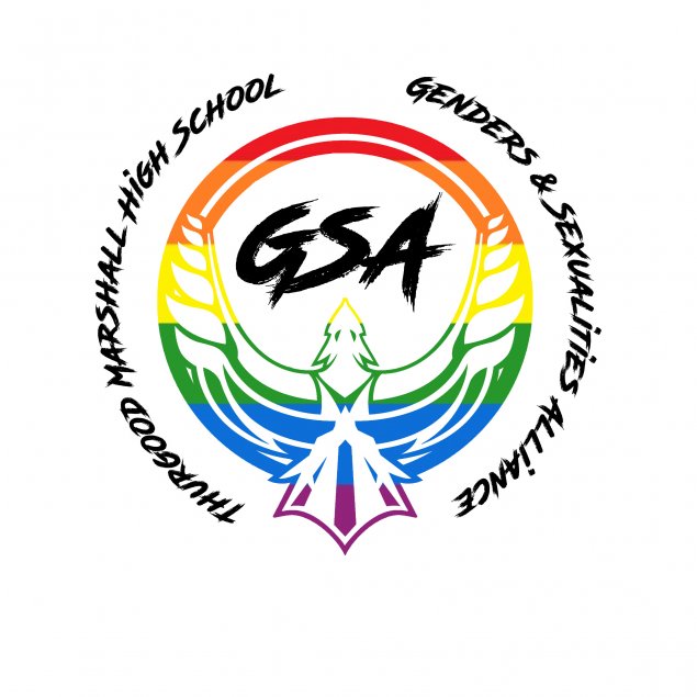 thurgood marshall high school gender sexualities alliance club logo